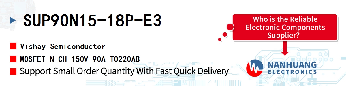 SUP90N15-18P-E3 Vishay MOSFET N-CH 150V 90A TO220AB