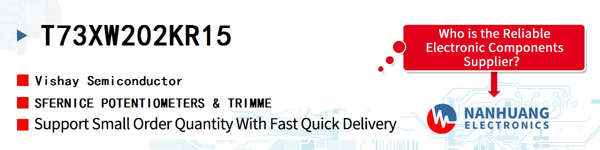 T73XW202KR15 Vishay SFERNICE POTENTIOMETERS & TRIMME