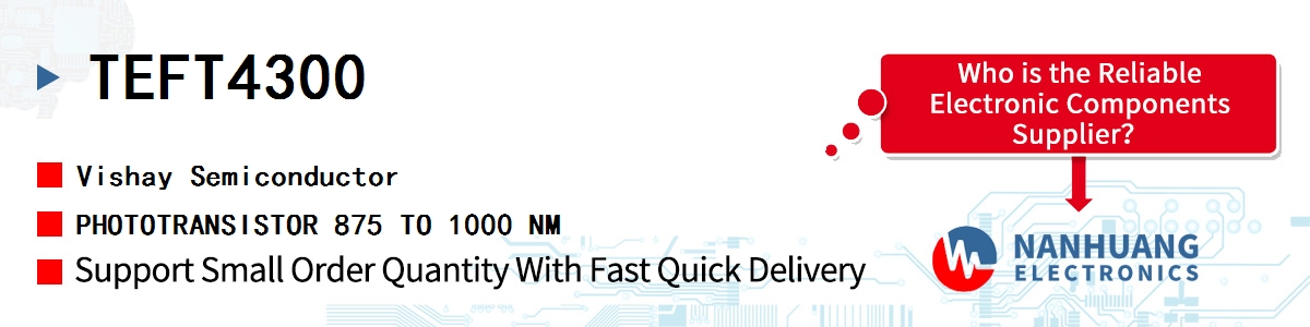 TEFT4300 Vishay PHOTOTRANSISTOR 875 TO 1000 NM