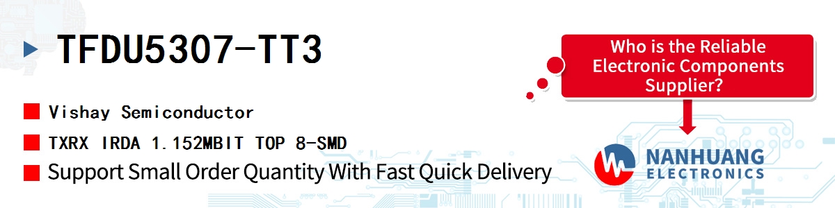 TFDU5307-TT3 Vishay TXRX IRDA 1.152MBIT TOP 8-SMD