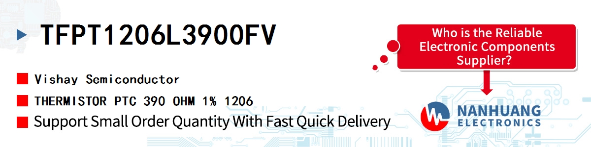 TFPT1206L3900FV Vishay THERMISTOR PTC 390 OHM 1% 1206