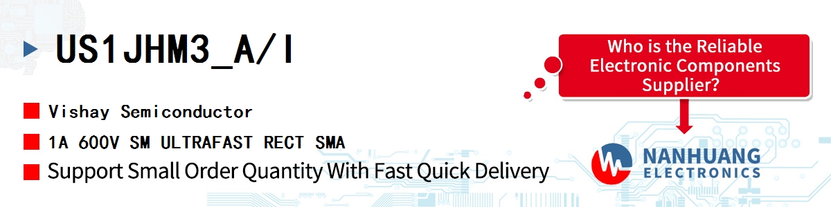 US1JHM3_A/I Vishay 1A 600V SM ULTRAFAST RECT SMA