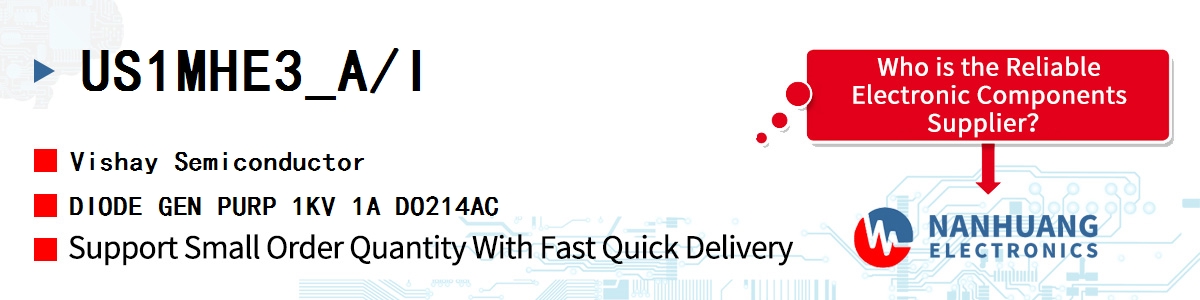 US1MHE3_A/I Vishay DIODE GEN PURP 1KV 1A DO214AC
