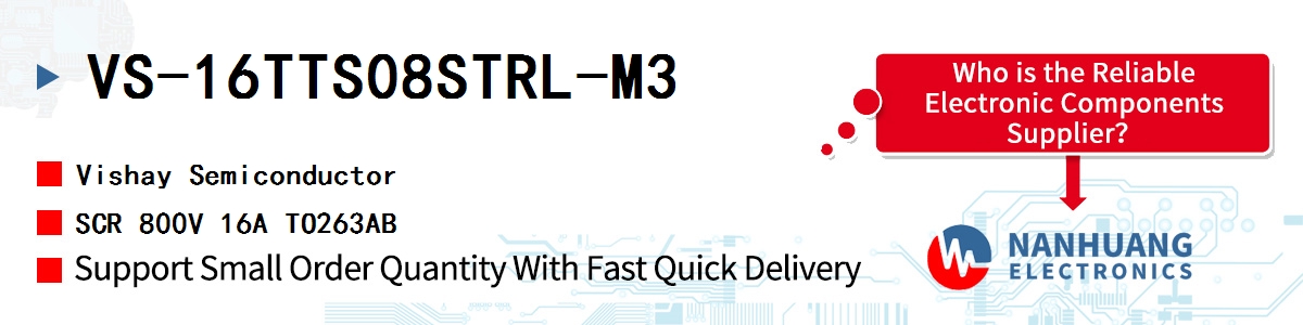 VS-16TTS08STRL-M3 Vishay SCR 800V 16A TO263AB