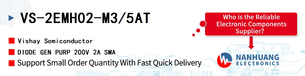 VS-2EMH02-M3/5AT Vishay DIODE GEN PURP 200V 2A SMA