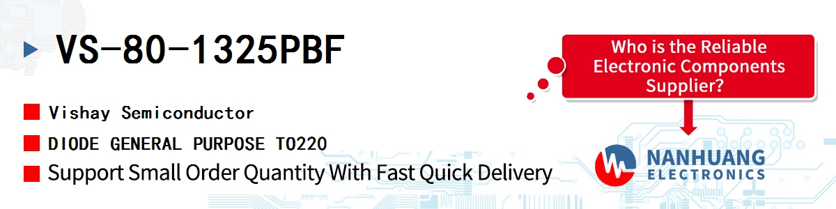 VS-80-1325PBF Vishay DIODE GENERAL PURPOSE TO220