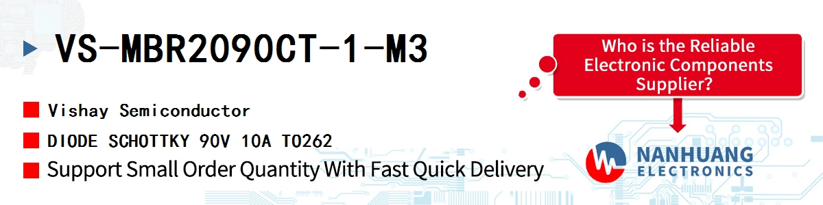 VS-MBR2090CT-1-M3 Vishay DIODE SCHOTTKY 90V 10A TO262