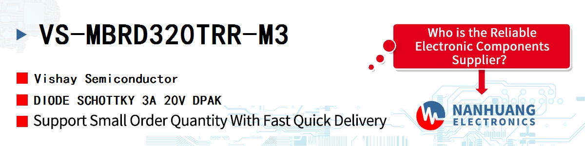 VS-MBRD320TRR-M3 Vishay DIODE SCHOTTKY 3A 20V DPAK