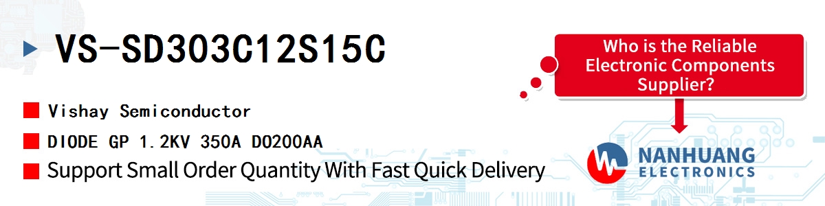 VS-SD303C12S15C Vishay DIODE GP 1.2KV 350A DO200AA