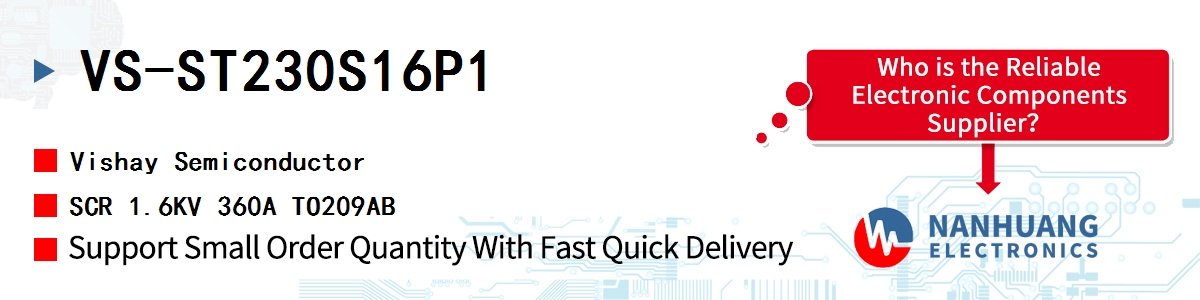 VS-ST230S16P1 Vishay SCR 1.6KV 360A TO209AB