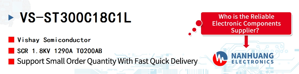 VS-ST300C18C1L Vishay SCR 1.8KV 1290A TO200AB