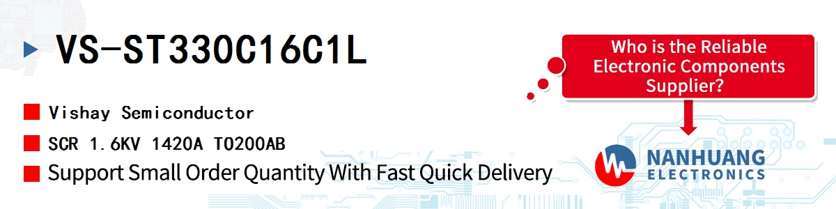 VS-ST330C16C1L Vishay SCR 1.6KV 1420A TO200AB