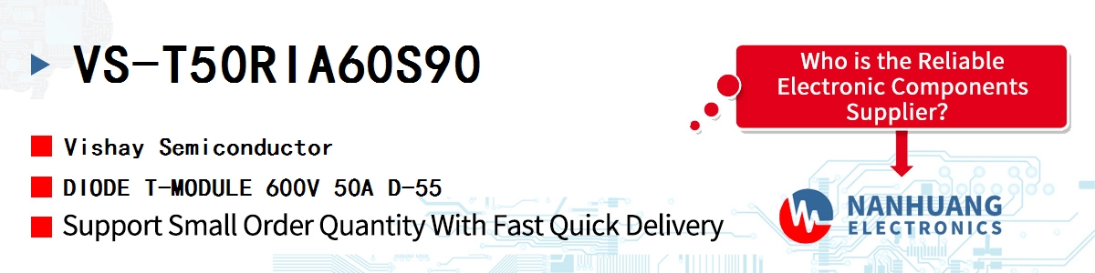 VS-T50RIA60S90 Vishay DIODE T-MODULE 600V 50A D-55