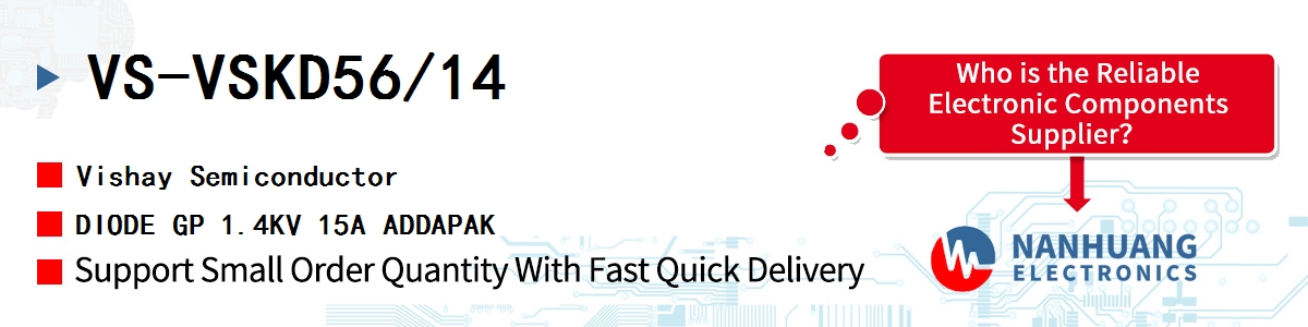 VS-VSKD56/14 Vishay DIODE GP 1.4KV 15A ADDAPAK